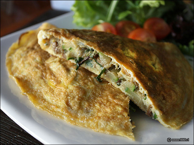 El relleno del Omelette de Tastiere