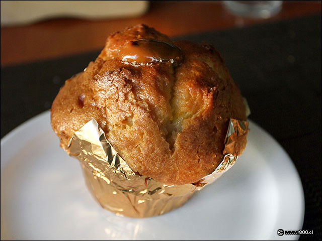 Muffin relleno de manjar