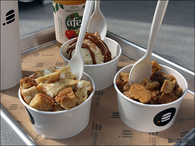 Los postres, Brownie, cookie y helado