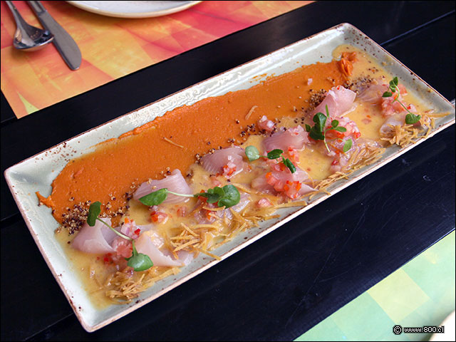Tiradito sunset de notas agridulces - La Mar Cebichera