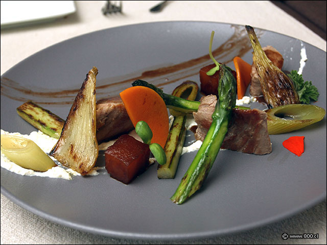 Lomo de Ciervo con vegetales a la parrilla - La Misi�n