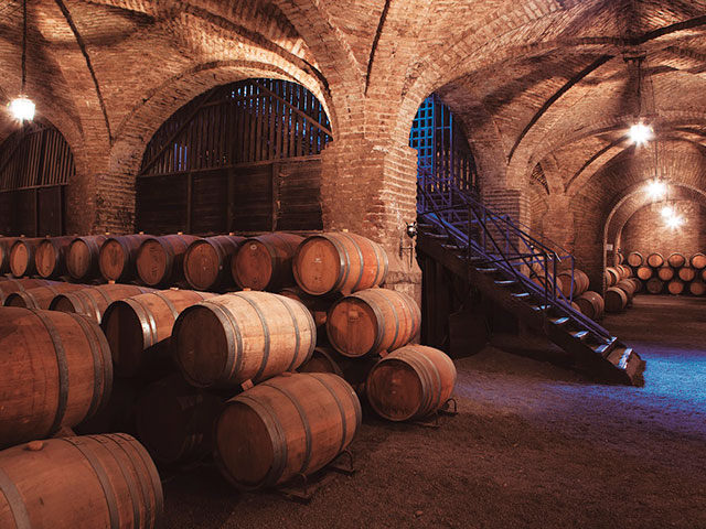 Via Santa Carolina, bodega de barricas - Via Santa Carolina