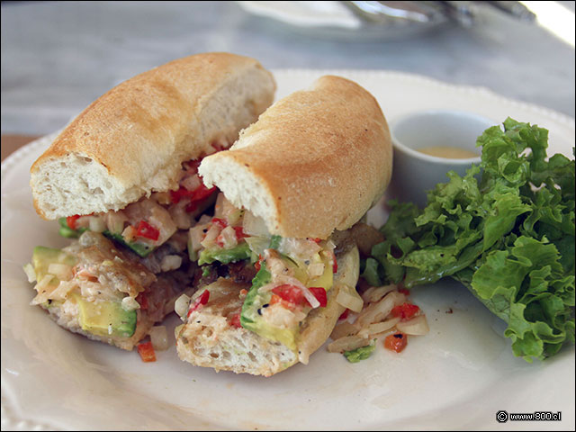 Puro sabor en este sndwich de arrollado artesanal con palta y salsa criolla - Dolce & Salato