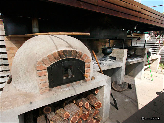 Detalle cocina a lea - Macerado - Algarrobo