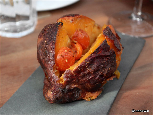 Zapallo asado con tomates cherry - Infiltrados Steak Bar