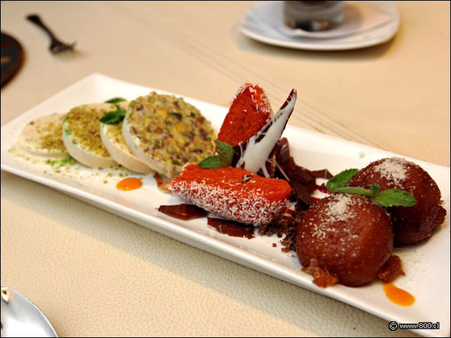 Degustacin de postres tpicod de la india