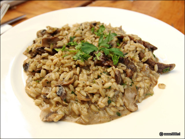 Risotto Funghi con arroz arborio - Capperi!