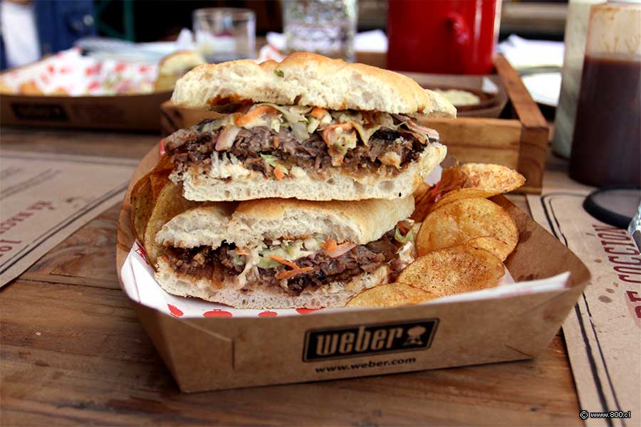 Los diferentes niveles del Brisket de Res de Patio Weber - Patio Webber