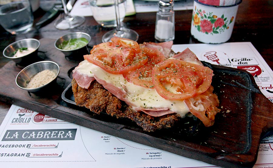 Milanesa Napolitana - La Cabrera Chile Alonso de Crdova