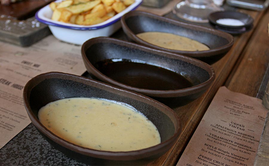 Las salsas de Muu - Muu Steak - Parque Arauco