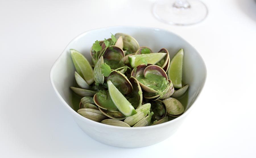 Vongoles al Pil Pil con una nota de jalapeño - Olam