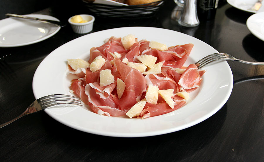 Proscuitto y Grana Padano, un cl�sico italiano - Sottovoce Ristorante