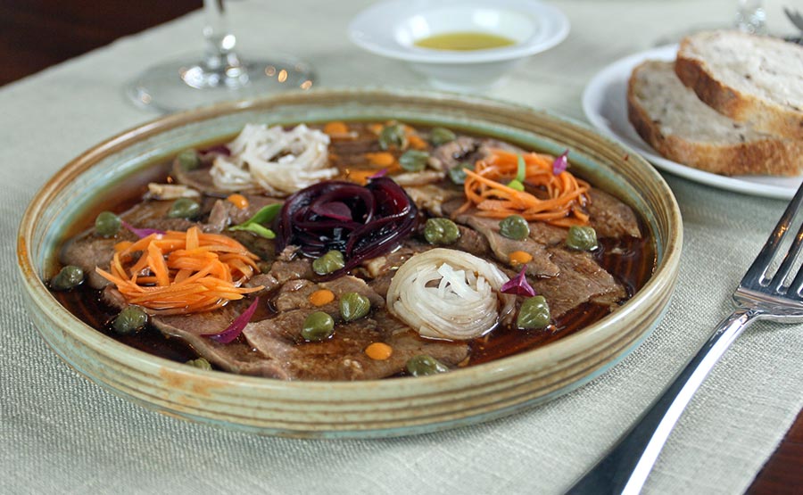 Carpaccio de lengua