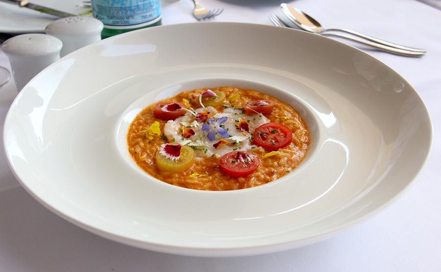 Risotto de tomate - Senso - Mandarin Oriental Santiago