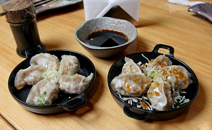 Gyozas de cerdo y vegetales