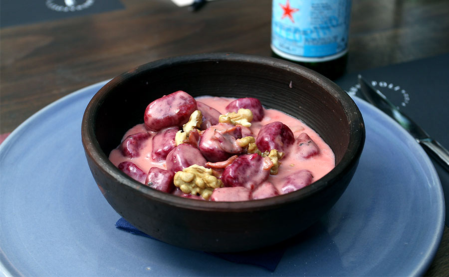Ñoquis de Beterraga