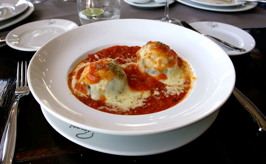 Malfatti, Albóndigas de pura Espinaca
