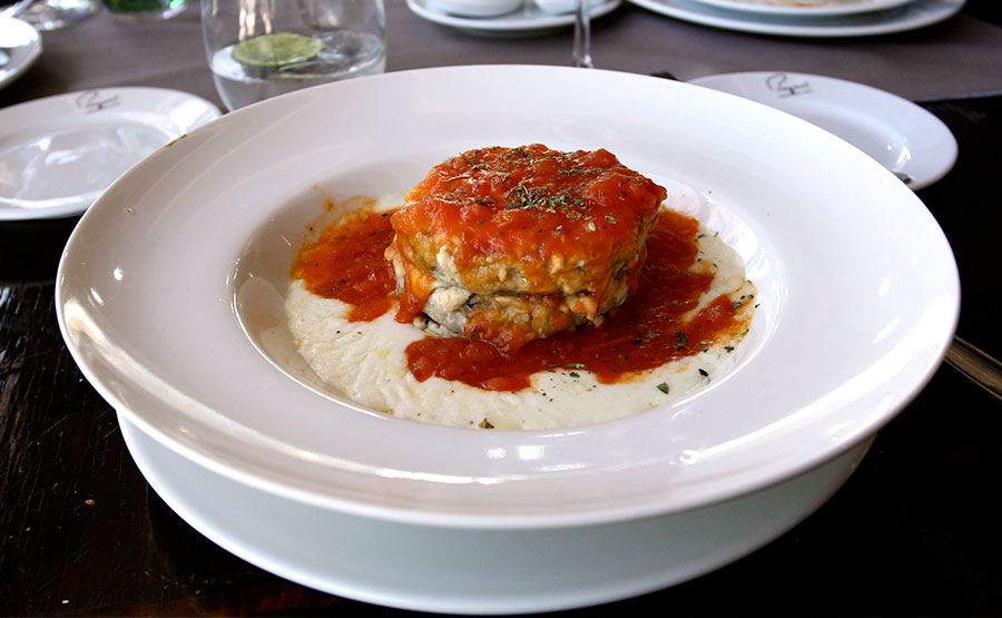 Berenjenas Gratinadas al horno con mozzarella - Piegari Chile