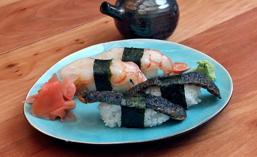 Niguiri de camarn y anguila - Japn Restaurant - Nueva Costanera