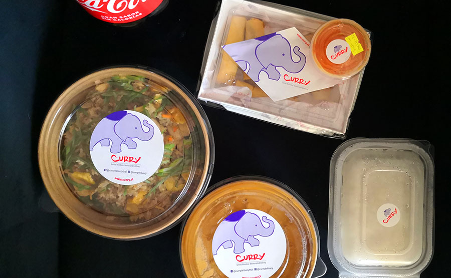 Menú Phuket, una de las opciones delivery de Curry 