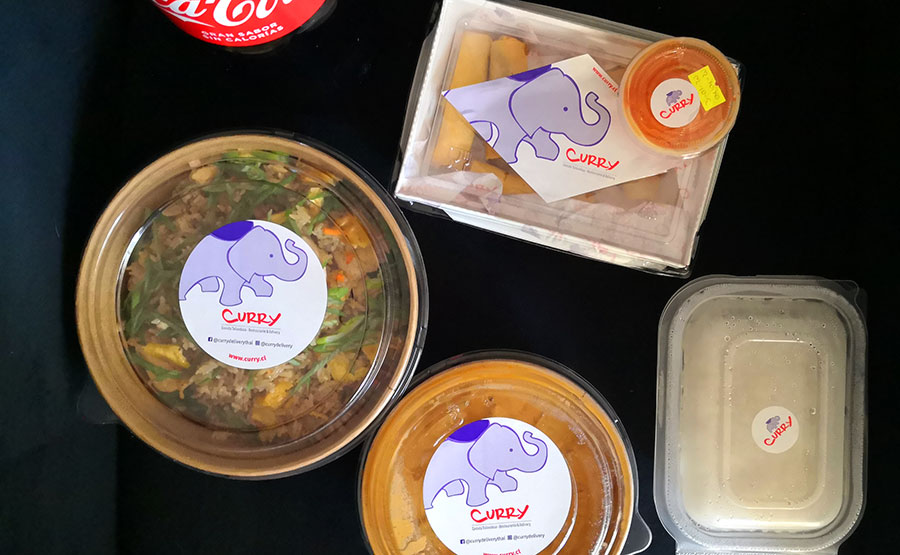 Menú Phuket, una de las opciones delivery de Curry