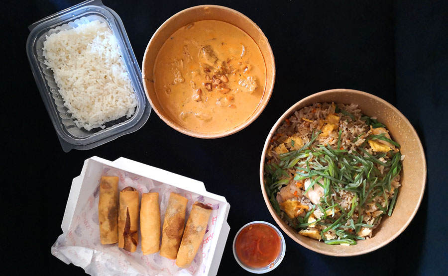 Menú Phuket, una de las opciones delivery de Curry 