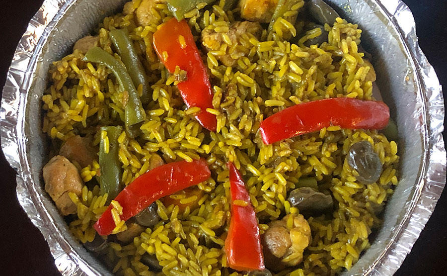 Paella Mixta despachada a domicilio - La Bodeguilla de Cristóbal