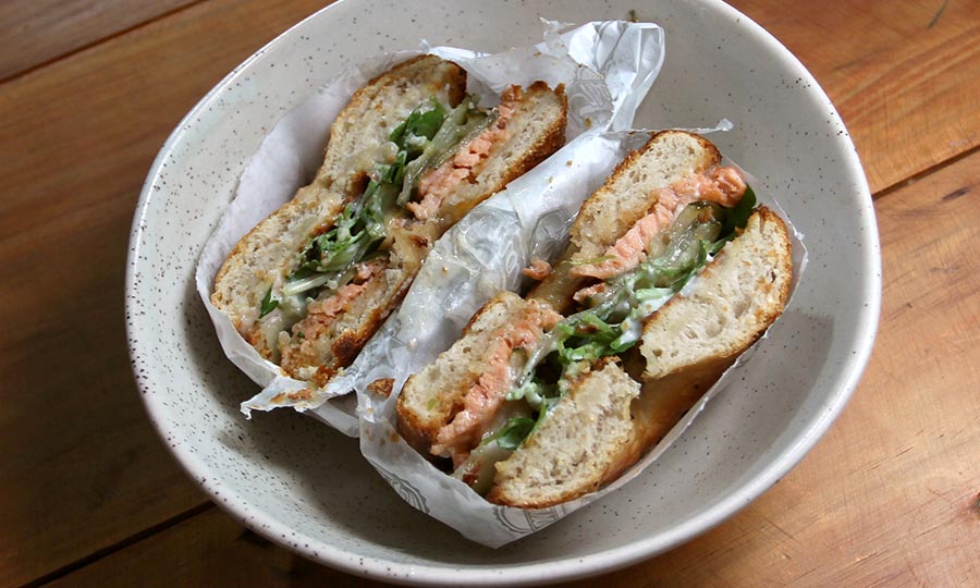 Bagel de salmón