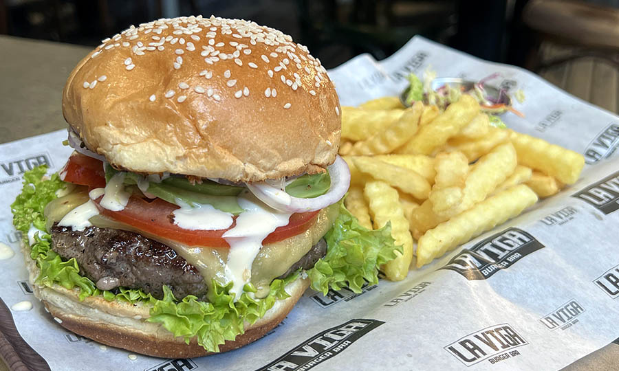 Hamburguesa Empire State - La Viga Burger Bar