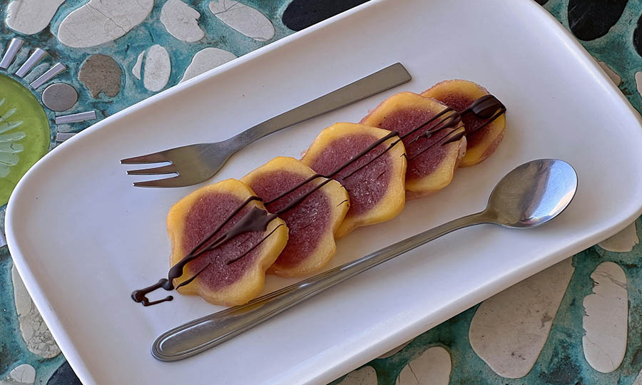 Postre Oda a la papaya, elegante y logrado