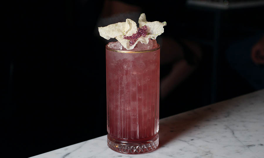 Coctel de autor Inusual purple