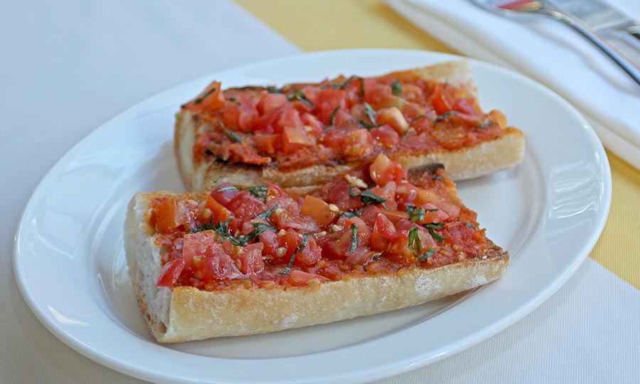 Tostadas con tomate Restaurante Aligot Fotos de Platos