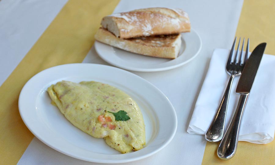 Omelet francés con salmón - Aligot