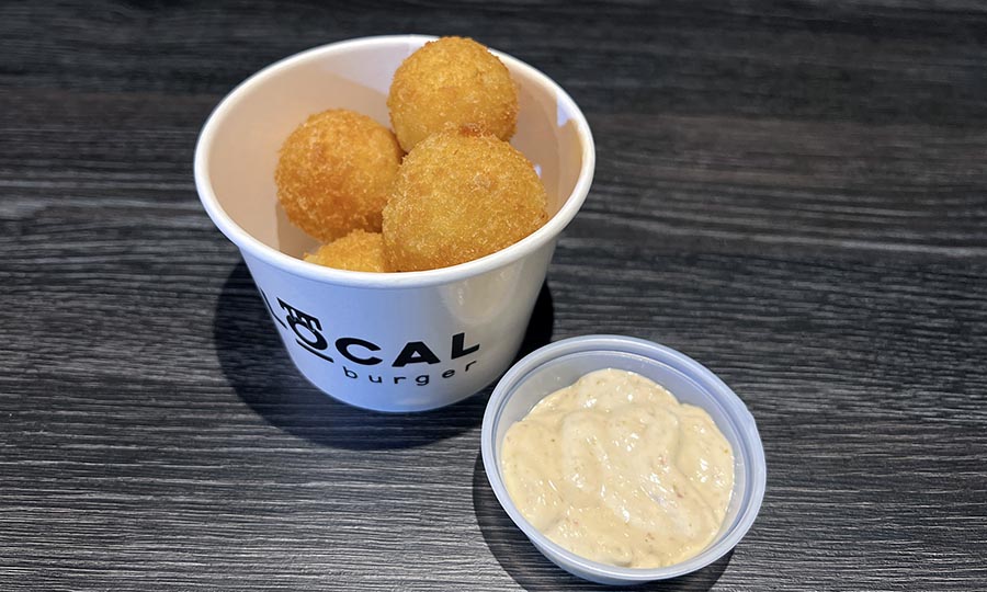 Fried Bacon Mac & Cheese Balls - Local Burger uoa