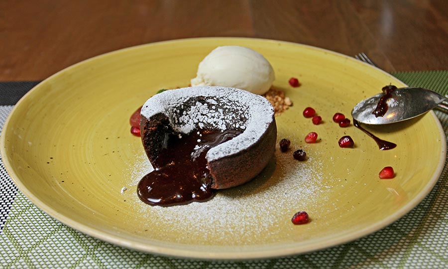 Souffl de chocolate 85% - Malakita Resturant