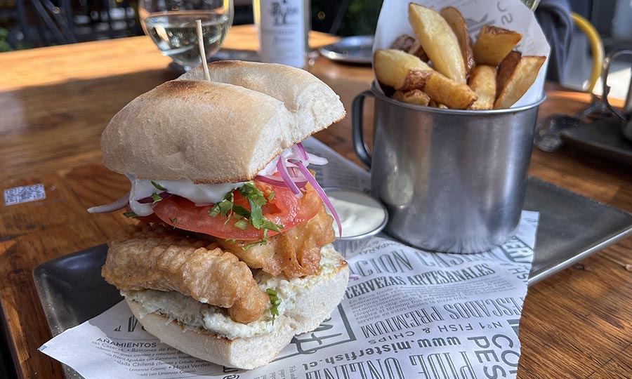 Sandwich de pescado frito - Mister Fish - Bilbao