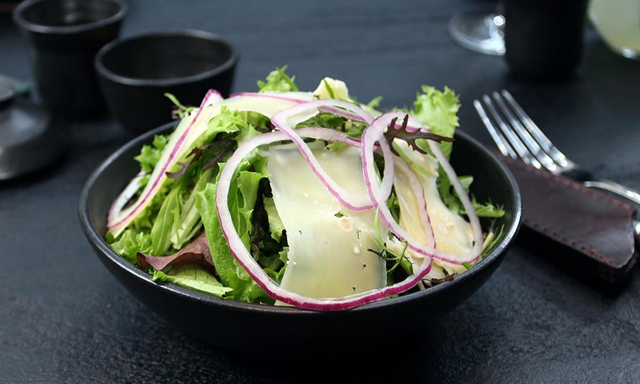 Acompaamiento de Ensalada de hojas verdes - Casa Santa Brasa Vitacura