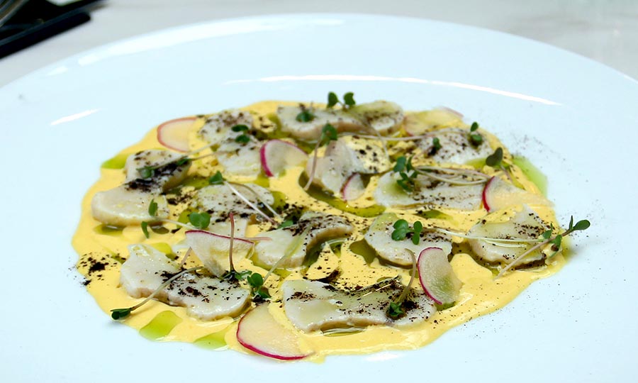 Carpaccio de loco