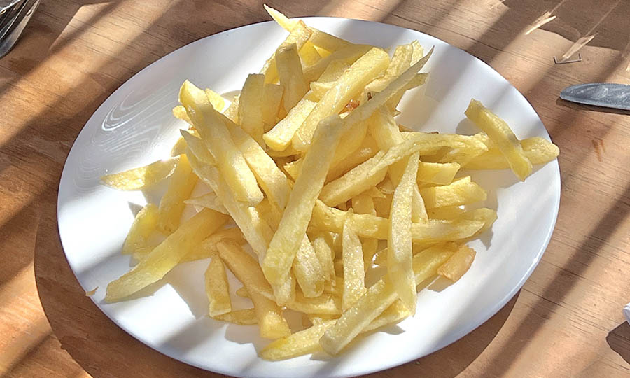 Papas fritas caseras - Hacienda Miraflores Elqui