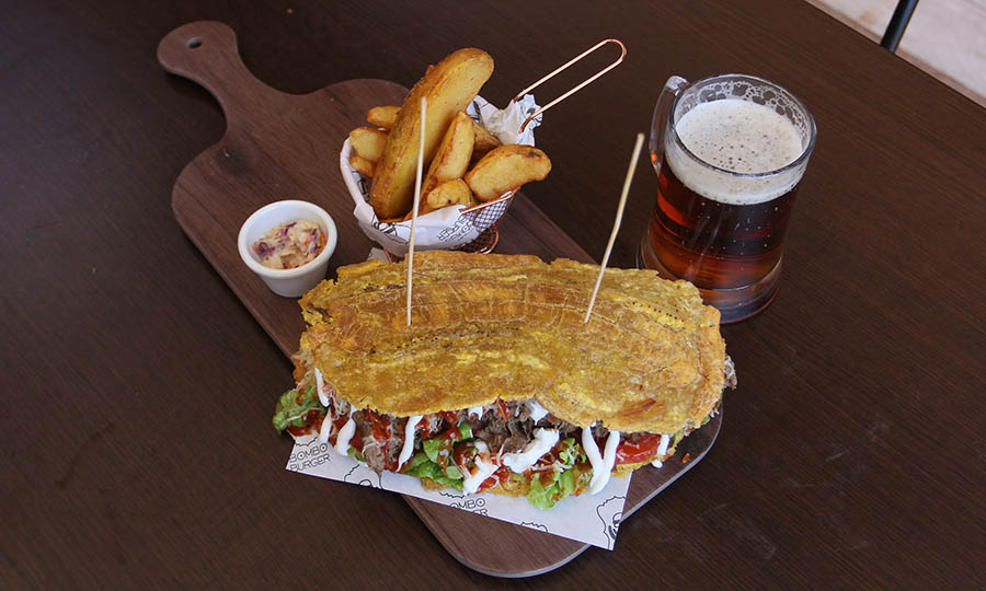 Patacón de carne