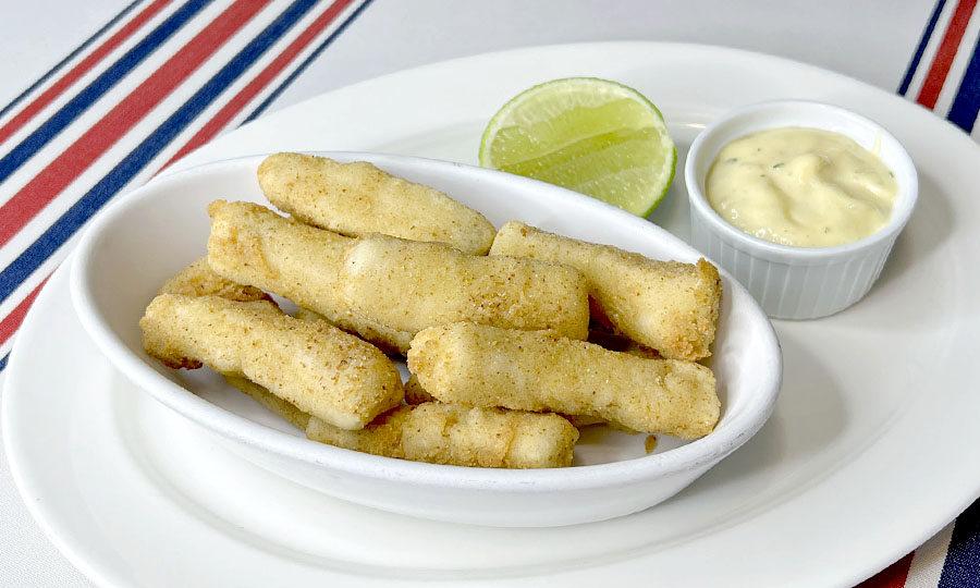 Goujonettes de pescado apanado