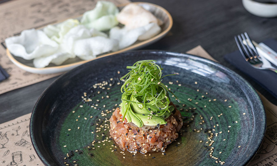 Tartar de atún Asia caribe