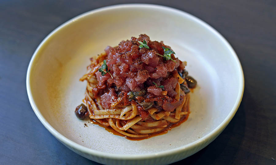 Pasta Spaghetti a la puttanesca 