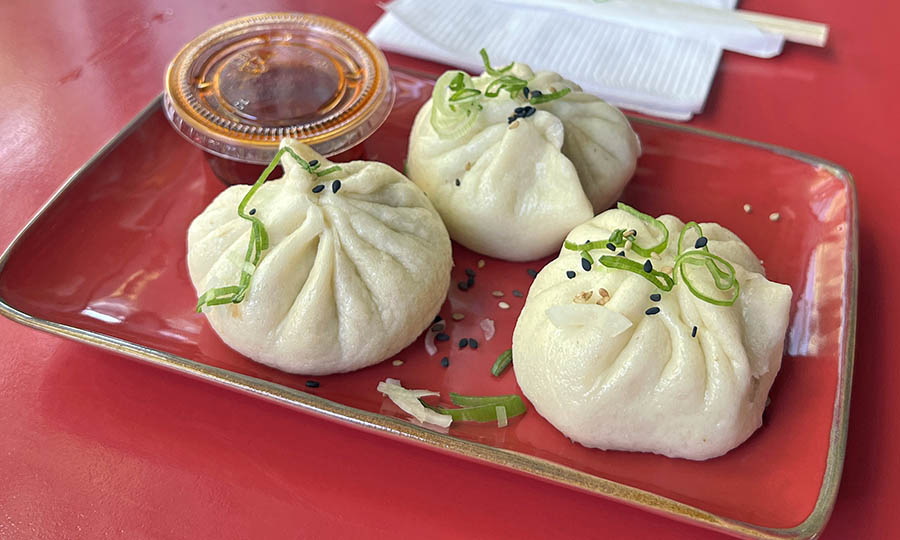 Bun de cerdo y camarn tipo Dumpling