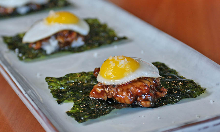 Tapa de anguila picante y huevo - Fukasawa