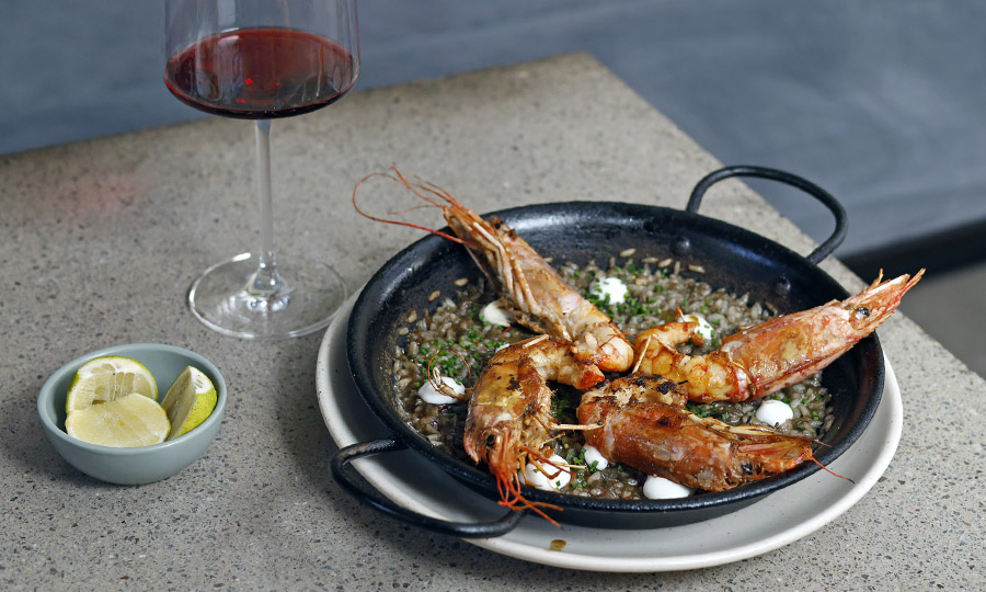 Arroz con langostinos