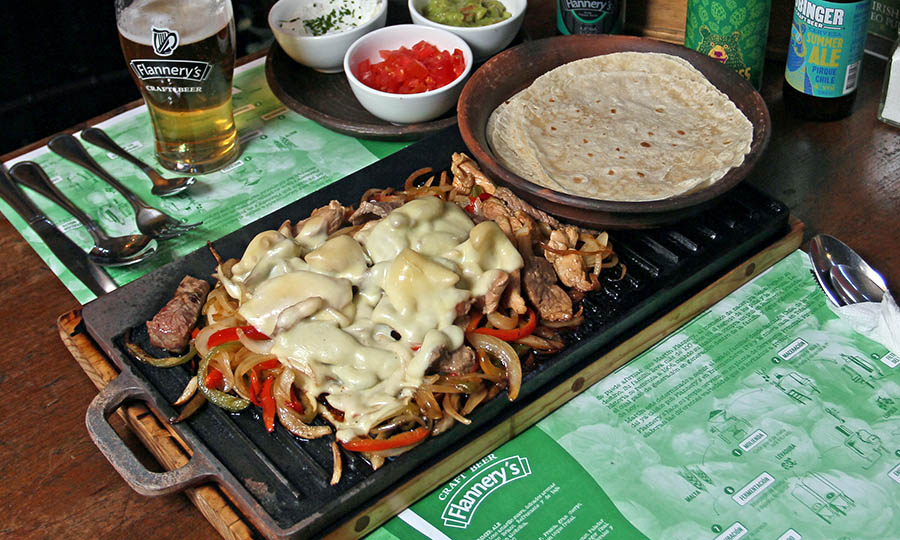 Quesadillas de pub - Irish Geo Pub Flannerys - Encomenderos