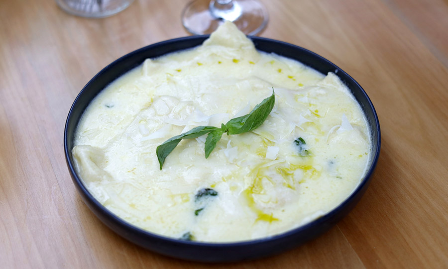 Ravioloni di Succa: Ravioles gigantes de zapallo