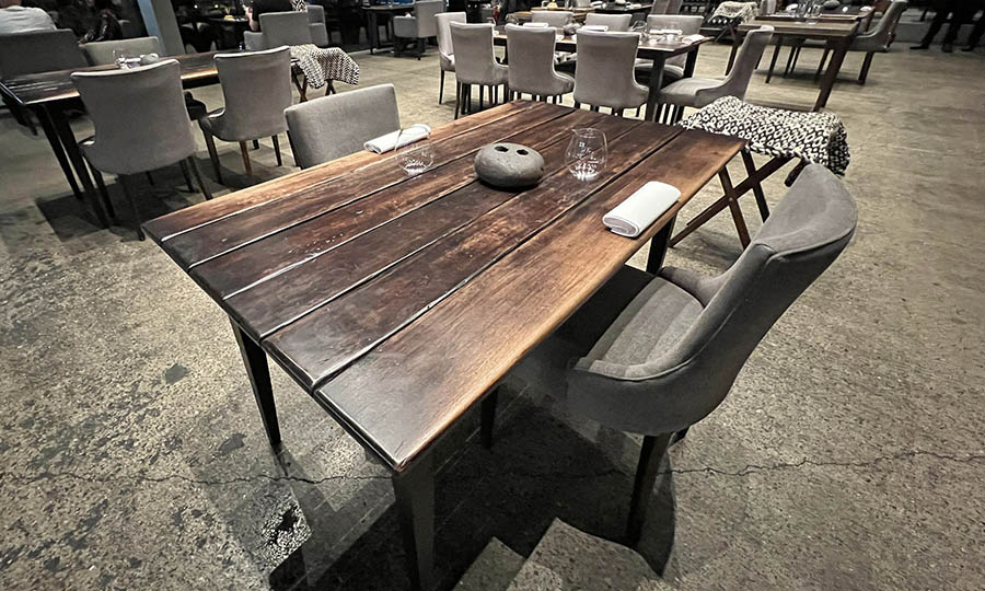 Detalle de las mesas del restaurante Borag - Borag Vitacura