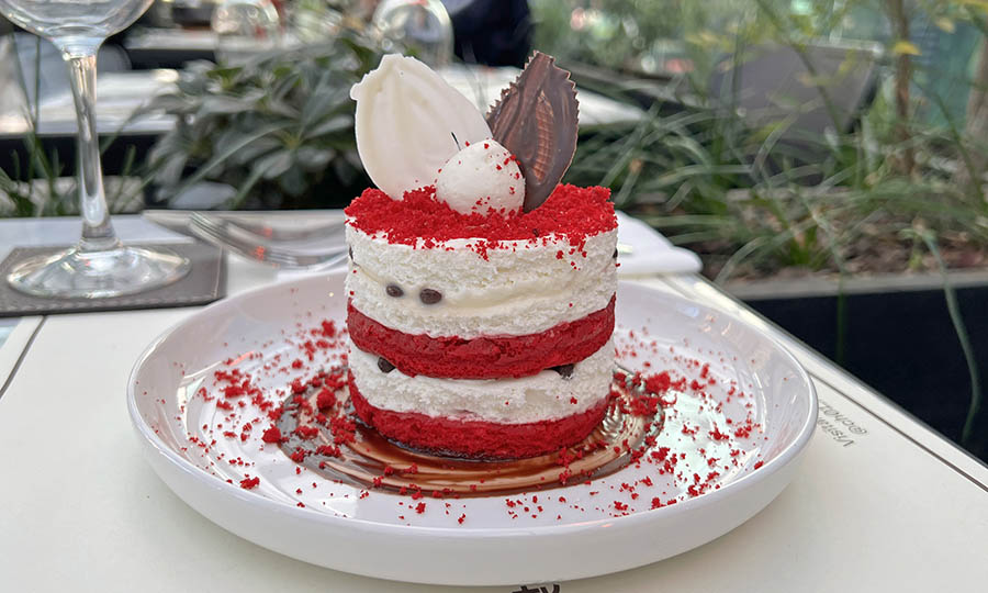 Mini torta de red velvet 
